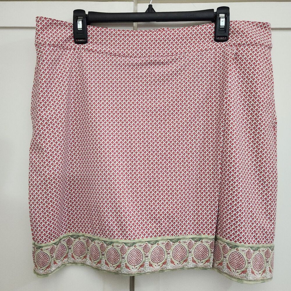 Fairway and Greene Red Green Printed Skort Golf Tennis Pickleball Summer Size 12
